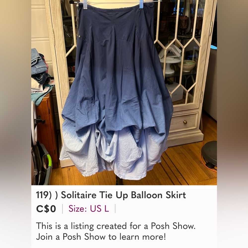 Solitaire Tie Up Balloon Skirt